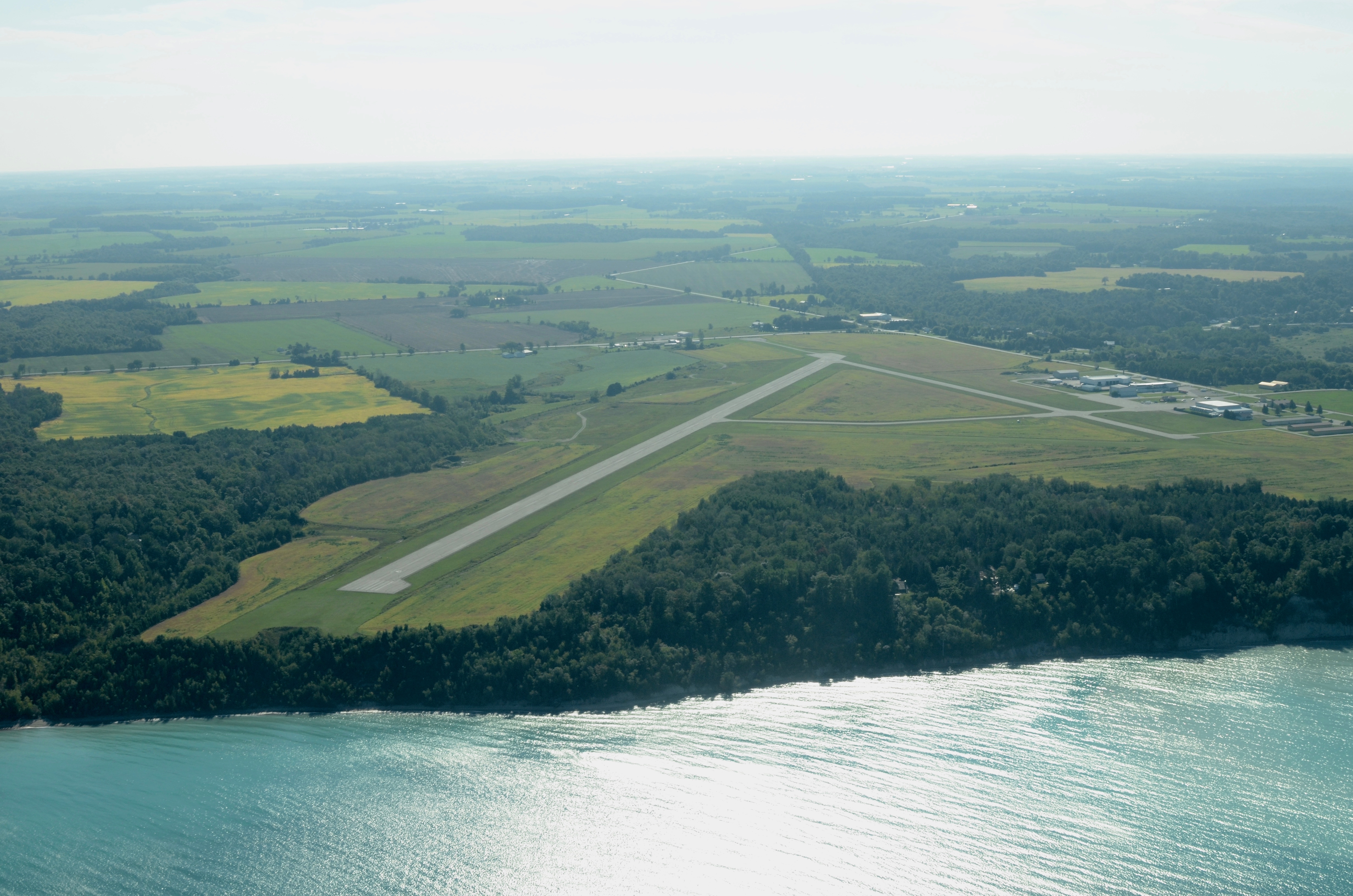 Aerial View of the Goderich Airport Runway